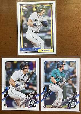 #ad 2021 Jarred Kelenic Rookie Redux Debut Lot Of 3. Seattle Mariners Topps.