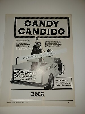 #ad Candy Candido amp; Diane Shelton 1970 8x11 Magazine Ad