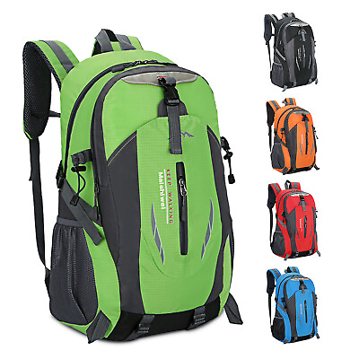 #ad 36L Large Hiking Backpack Daypack Travel Rucksack Waterproof Camping Sports Bag