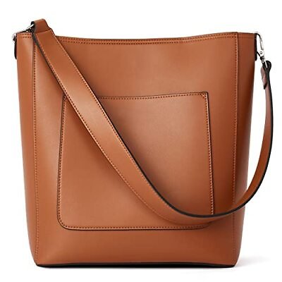 BROMEN Hobo Bags for Women Leather Handbags Designer Shoulder Bucket Crossbod...