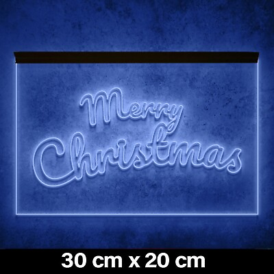 #ad Merry christmas LED Neon Sign 3D Decor Led Neon Light Sign Gift Advert NEW