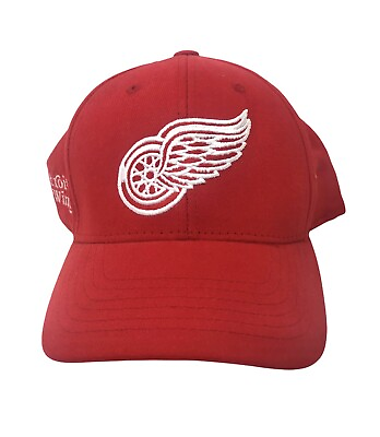 #ad Detroit Red Wings NHL Reebok Red One Size Fits All. New