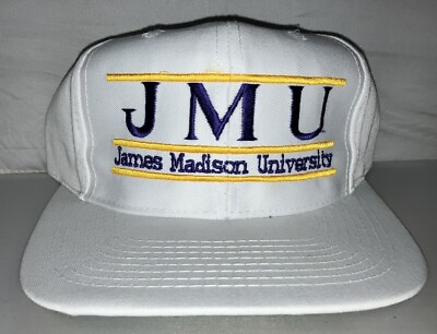 #ad Vtg James Madison Dukes Snapback hat cap 90s NCAA THE GAME Bar College Rare