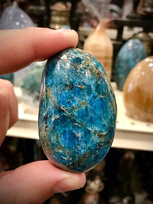 #ad Blue Apatite Crystal Stone Rock Healing Crystals Yoga Reiki Meditation 2quot; ZENDA