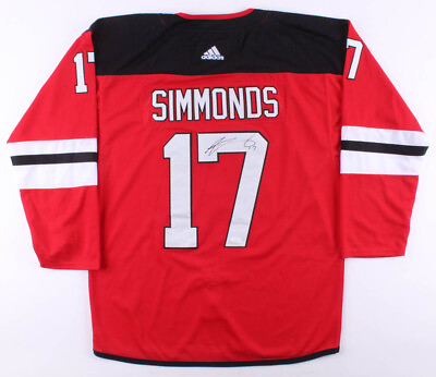 #ad Wayne Simmonds Signed New Jersey Devils Custom On Ice Style Jersey JSA COA