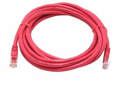 #ad 14ft Cat5e RJ45 Ethernet Patch Cable Red 14 Feet