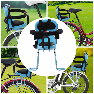 #ad Kids Bicycle Safety Child Baby Rear Seat Cycling Bike Carrier w Safety Harness