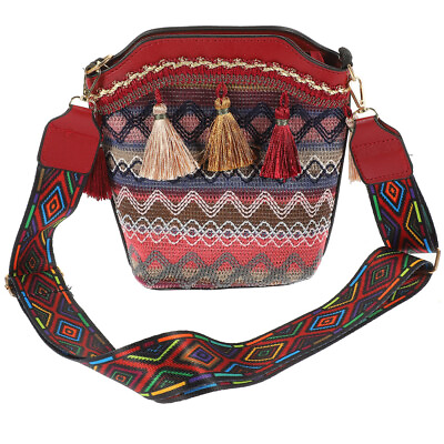 #ad Woven Crossbody Bag Summer Beach Handbags Multi functional Folk custom