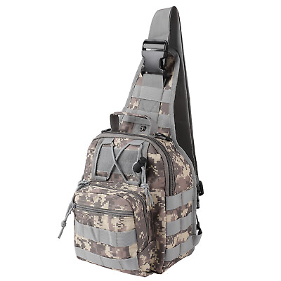 Chest Pack Shoulder Bag Single Shoulder Messenger Molle Military Sport Backpack $12.89