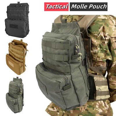 #ad Tactical Molle Hydration Pack Mobility Hydration Carrier Backpack Water Bladder