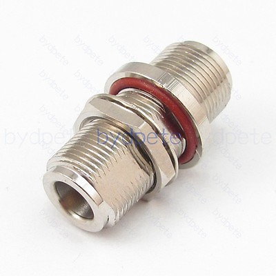 N female to N type adapter Waterproof and O Ring Nut straight connector RF jack $3.61