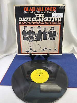 #ad DAVE CLARK FIVE GLAD ALL OVER STEREO LP EPIC BN 26093 YELLOW LABEL Vinyl 78 LP