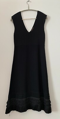 #ad ADOLFO DOMINGUEZ BLACK COCKTAIL DRESS WOMEN SIZE XS LUXURY DESIGNER CLOTHES