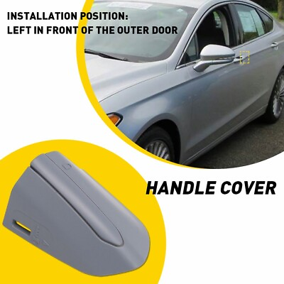 #ad Fit For Ford Driver Door Handle Fusion Edge Keyhole Cover Primed Plastic New EU