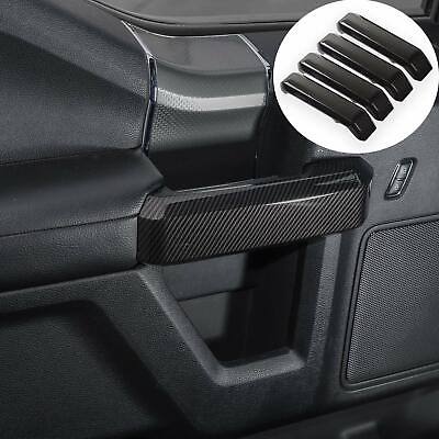 #ad Carbon Fiber Inner Door Handles Cover Trim Accessories for Ford F150 2015 2020