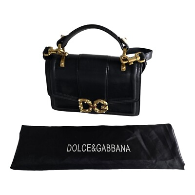 #ad Dolce amp; Gabbana Women#x27;s Amore small leather shoulder bag Authentic retail $3999