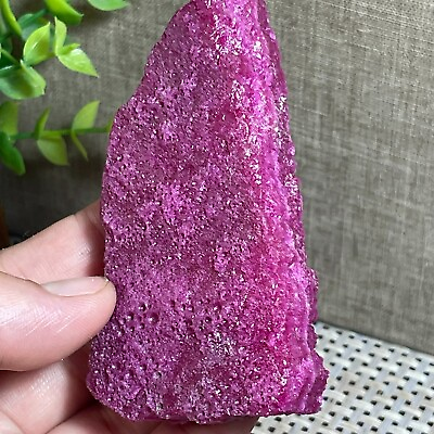 #ad Ruby Red Corundum Rough Crystal Mineral Specimen Afghanistan 155g A31