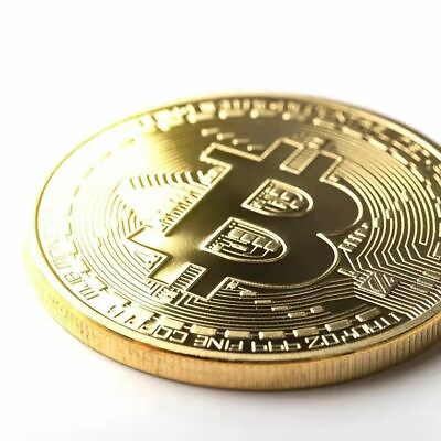 #ad Full Copper Bitcoin Souvenir Collectible Physical Metal Coin Crypto Coin Art