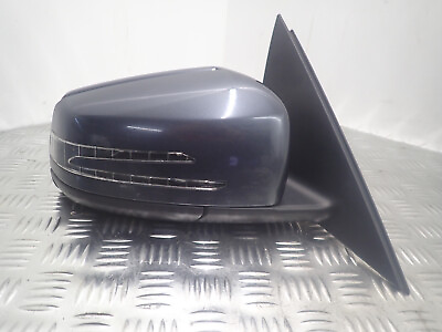 #ad MERCEDES C CLASS W204 2008 RIGHT DRIVER SIDE WING MIRROR IN GREY OS