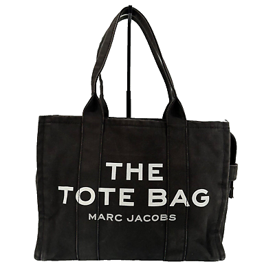 #ad #ad Marc Jacobs The Tote Bag M0016156 001 Black Canvas Large Tote Shoulder Bag