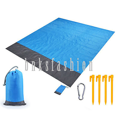 Waterproof Beach Blanket Lightweight Portable Outdoor Travel Camping Picnic Mat $16.14