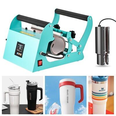 #ad 40oz Mug Cup Tumbler Heat Press Machine Sublimation Printing Coffee Cup Travel