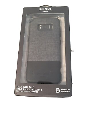 #ad Jack Spade Color Block Case Samsung Galaxy S8 Black Oxford Gray New In Box