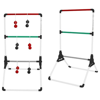 #ad Foldable Ladder Toss Game Indoor Outdoor Game Set Travel Carrying Case 6 Bolos