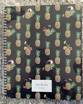 #ad Vera Bradley Large Notebook Spiral Notebook Pineapples Tuscan.