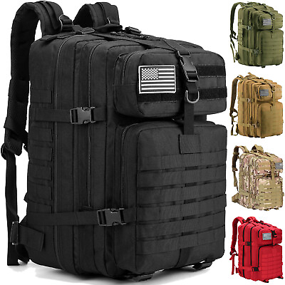 #ad 30L 45L Tactical Military Backpack Large Army Go Bug Out Bag 3 Day Assault Pack