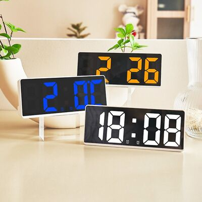 #ad Nightlight Backlight Electronic Clock LED Digital Alarm Clock Large Number