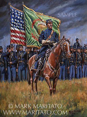 #ad Maritato Civil War Military Thomas F. Meagher Irish Brigade Ltd Ed Art Print