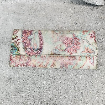 #ad #ad Hobo Wallet Womens 8.5x4 Multicolor Floral Trifold