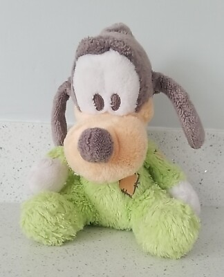 #ad Disney Parks Baby Goofy Plush Chime Jingle Rattle Stuffed Animal Toy Lovey