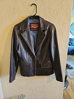 #ad disney leather jacket Size Medium