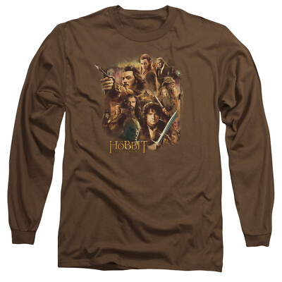 #ad The Hobbit Trilogy quot;Middle Earth Groupquot; Long Sleeve T Shirt
