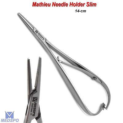 #ad Surgical Ortho Pliers Mathieu Slim Line Needle Holder Forceps Ligating Pliers CE