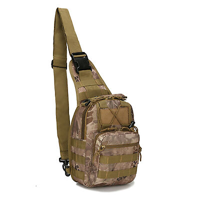 #ad Tactical Backpack Molle Sling Chest Shoulder Bag Assault Pack Messenger Bag
