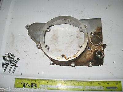 1971 Honda CB175 Left Engine Stator amp; Clutch Adjustment Cover With Bolts $26.75