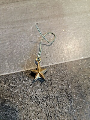 #ad Plastic Golden mini star ornament xmas