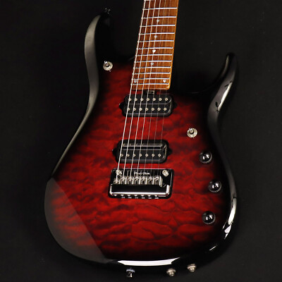 #ad Music Man Ball Family Reserved JP7 John Petrucci Signature Ruby Quilt SN F29353