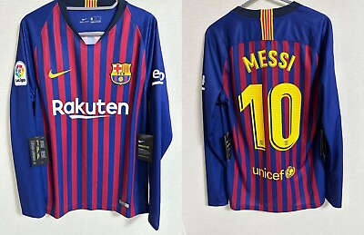 #ad MINT Messi 10 Barcelona 2018 2019 Home S Jersey Camiseta Maglia Nike Spain