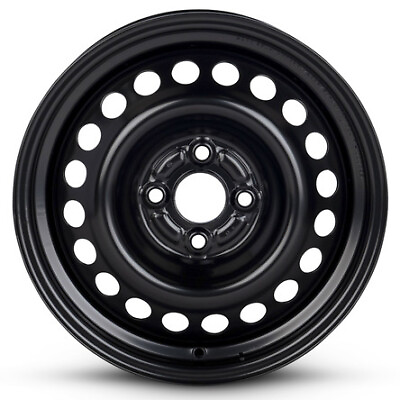 #ad New Wheel For 2015 2022 Honda Fit 15 Inch Black Steel Rim
