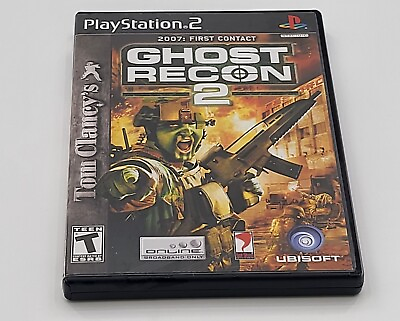 #ad Ghost Recon 2 2007 First Contact Sony PlayStation 2 PS2 Game w Manual