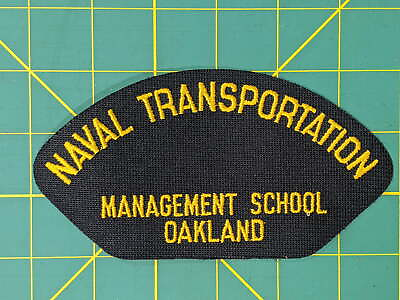 #ad USN U.S. Navy Naval Transportation Management School Oakland Iron On Patch