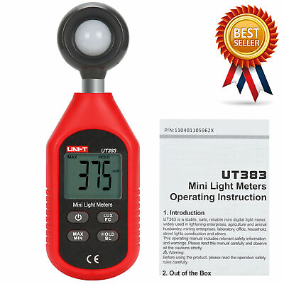 #ad UNI T UT383 Digital Luxmeter Light Meter Lux FC Meters Luminometer Photomet✦Kd