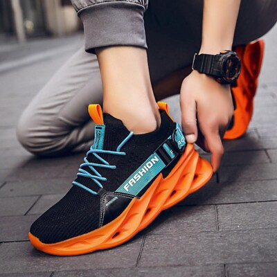 #ad Mens Running Shoes Athletic Fashion Tennis Non slip Gym Walking Casual Sneakers