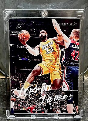 #ad LeBron James Card CHROME SILVER FOIL SP AUTHENTIC INSERT Cav’s LAKERS Jersey #23