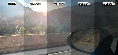 #ad Window Glass Tint Car Auto VLT 70% 50% 35% 20% Nano Ceramic Uncut Roll Film