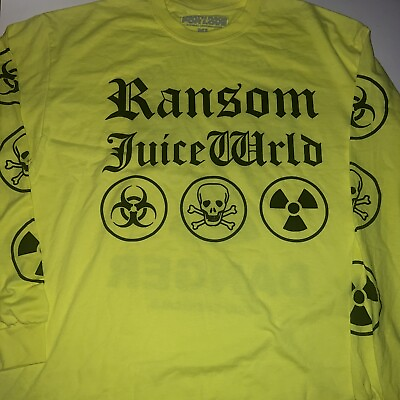 #ad New Men’s 999 Juicewrld X Ransom Toxic Chemical Death Race For Love T Shirt XL